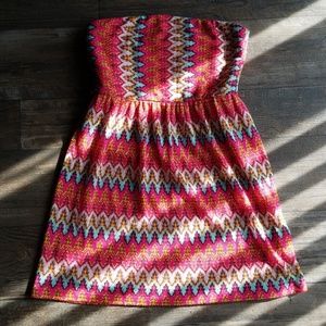 Strapless summer dress